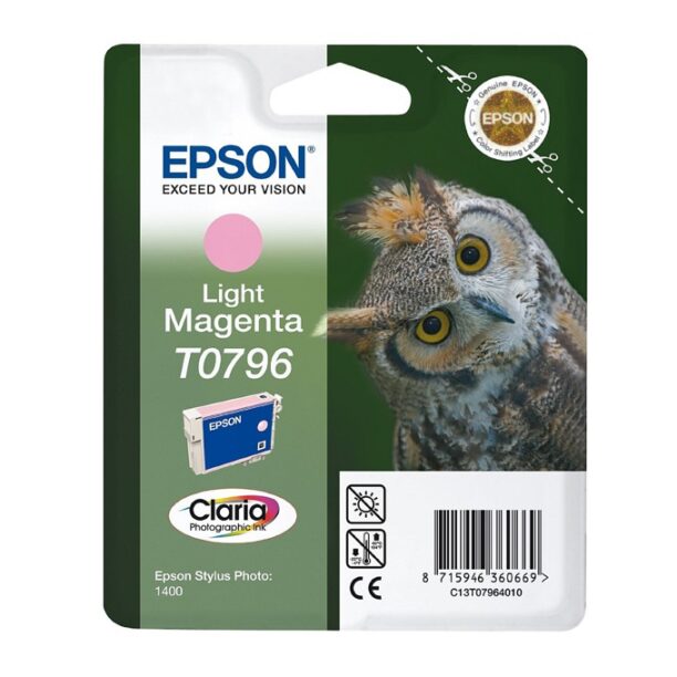 Касета ЗА EPSON Stylus Photo 1400/P50 - Light Magenta - T0796 - P№ C13T07964010 - 11.1ml цена