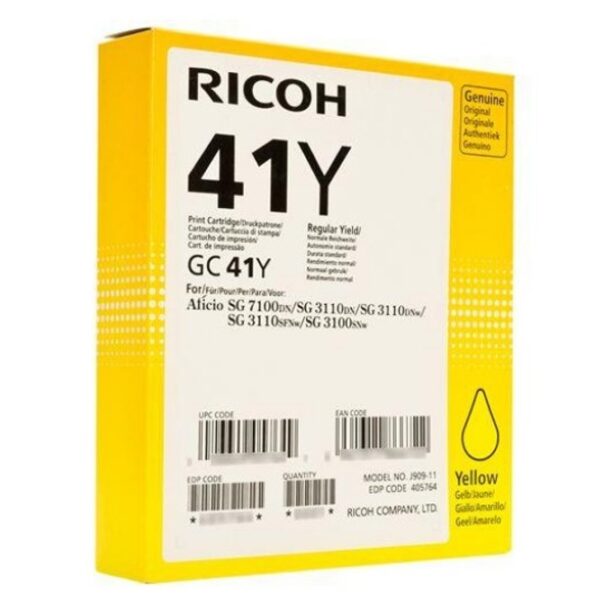 Касета ЗА RICOH SG 3100/3110/3120/7100/SG-K 3100 - Yellow - GC41Y - P№ 405764 - Заб.: 2200k цена