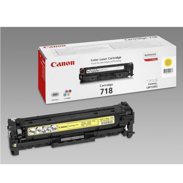 Касета за Canon i-SENSYS LBP7200/MF8330Cdn/MF8350Cdn/MF724Cdw/MF728Cdw/MF729Cx - Yellow - CRG-718Y - P№ 2659B002 - Заб.: 2 900k цена