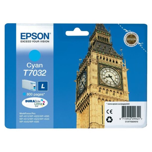 Касета за Epson WP4000/4500/4525 - Cyan - P№ C13T70324010 - Заб.: 800K цена