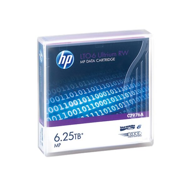 Касета за запис на данни HP C7976A. LTO-6 Ultrium. 12.65 mm/846 m