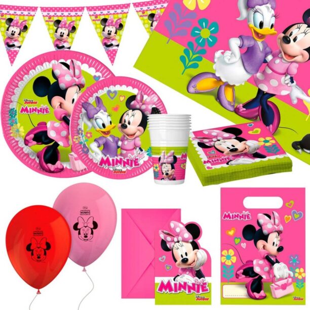 Комплект Празнични Артикули Minnie Mouse 66 Части