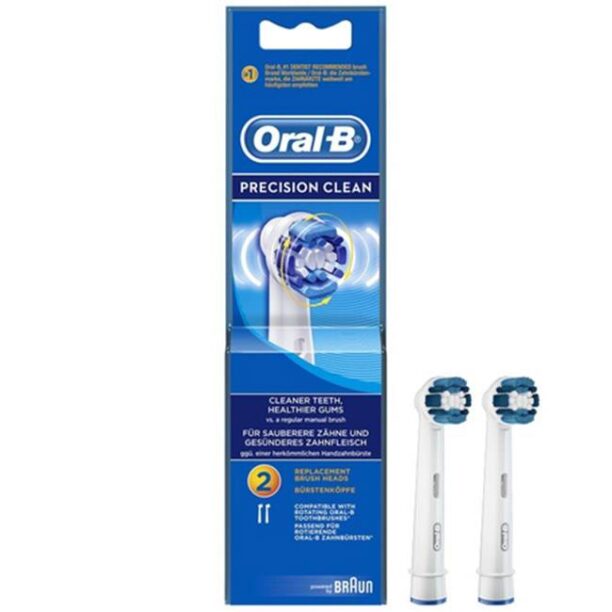 Комплект резервни глави за електрическа четка за зъби Oral-B EB 20-2 Precision Clean