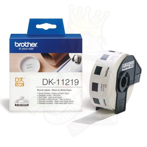 Консуматив Brother DK-11219 Round Paper 1/2