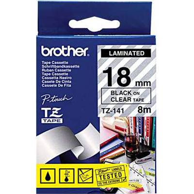 Ламинирана лента Brother TZ-E141 Tape Black on Clear