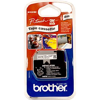 Лента Brother Black on White Tape 12 - MK231BZ