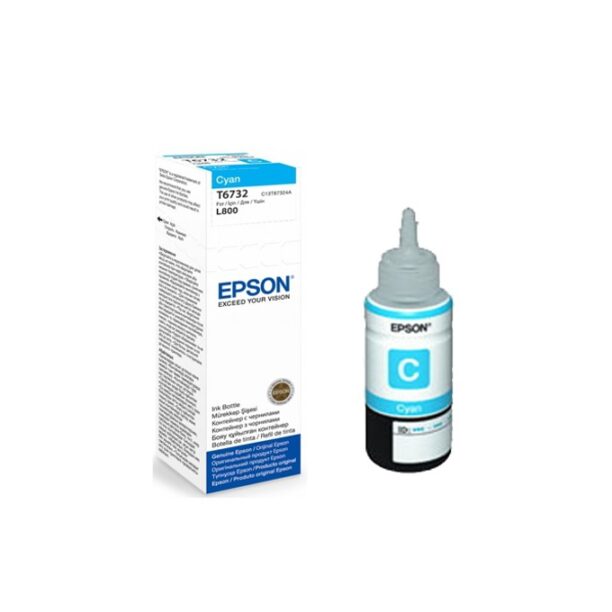 МАСТИЛО EPSON L800/L810/L850/L1800 Cyan ink bottle 70ml - №C13T67324A - Заб.: 1800p цена