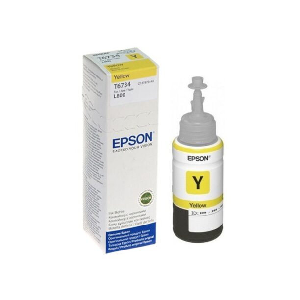 МАСТИЛО EPSON L800/L810/L850/L1800 Yellow ink bottle 70ml - №C13T67344A - Заб.: 1800p цена