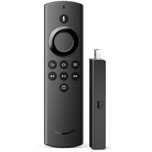 МУЛТИМЕДИЕН ПЛЕЪР Amazon Fire TV Stick Lite 2018 TV CONTROL с гласово дистанционно управление Alexa (без бутони за управление на телевизора)