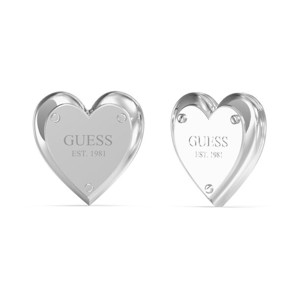 Обеци с форма на заключено сърце GUESS