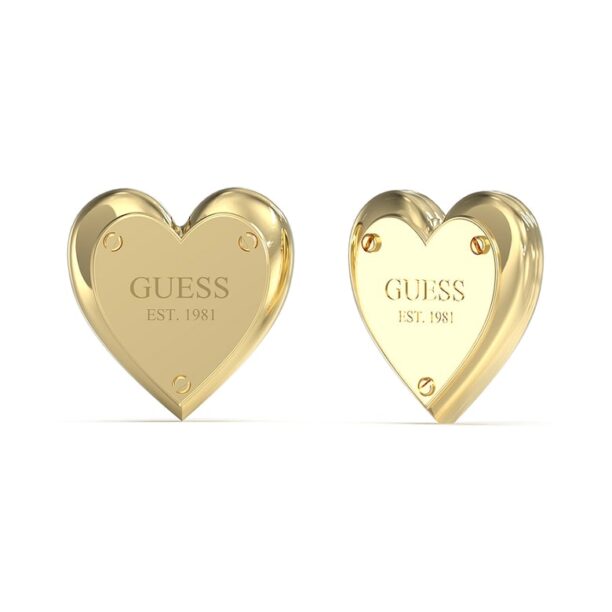 Обеци с форма на заключено сърце GUESS