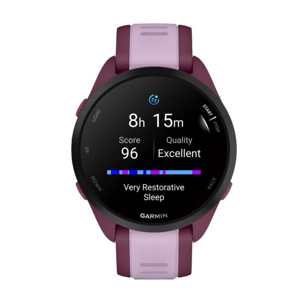 Оригинален Дамски Смарт часовник Garmin Forerunner 165 Music Berry/Lilac 010-02863-33