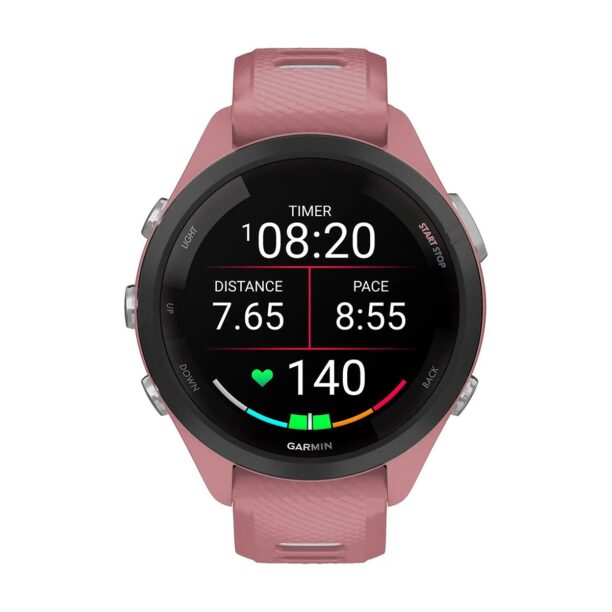 Оригинален Дамски Смарт часовник Garmin Forerunner 265S Light Pink/Powder Grey 010-02810-15