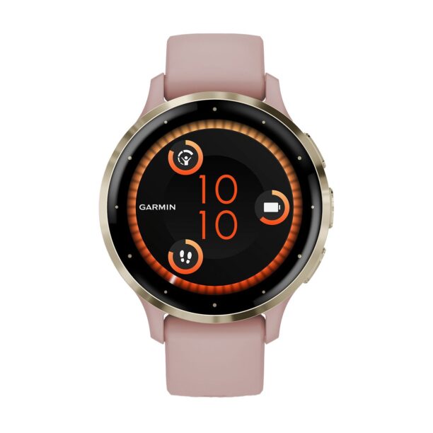 Оригинален Дамски Смарт часовник Garmin Venu 3S Soft Gold/Dust Rose 010-02785-03