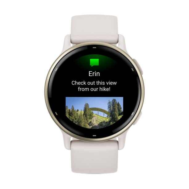 Оригинален Дамски Смарт часовник Garmin Vivoactive 5 Cream Gold/Ivory 010-02862-11