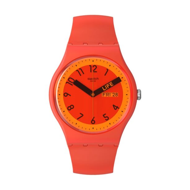 Оригинален Дамски Часовник Swatch Proudly Red SO29R705