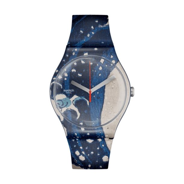 Оригинален Дамски Часовник Swatch The Great Wave By Hokusai & Astrolabe SUOZ351