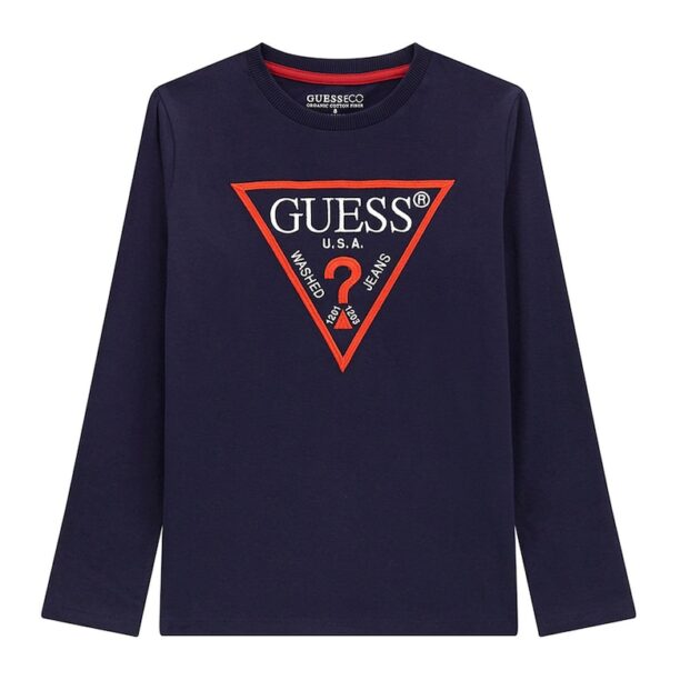 Памучна блуза с лого GUESS