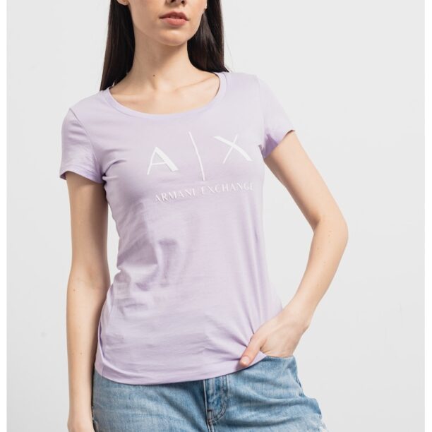 Памучна слим тениска ARMANI EXCHANGE