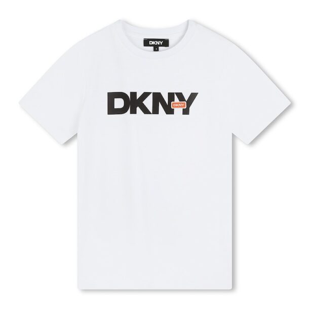 Памучна тениска с лого DKNY