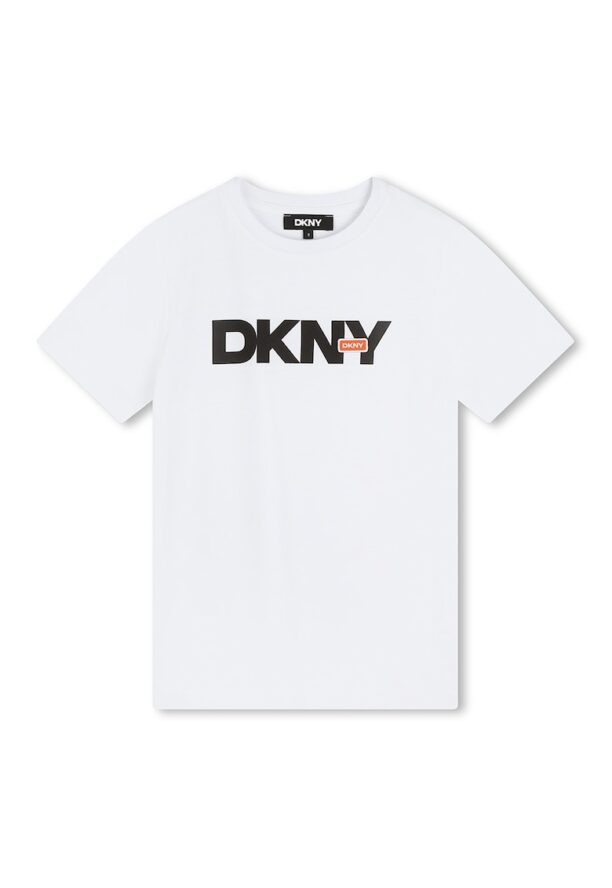 Памучна тениска с лого DKNY