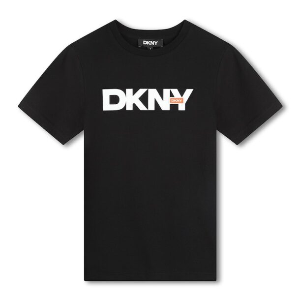 Памучна тениска с лого DKNY