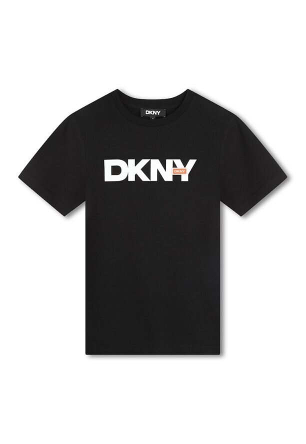 Памучна тениска с лого DKNY