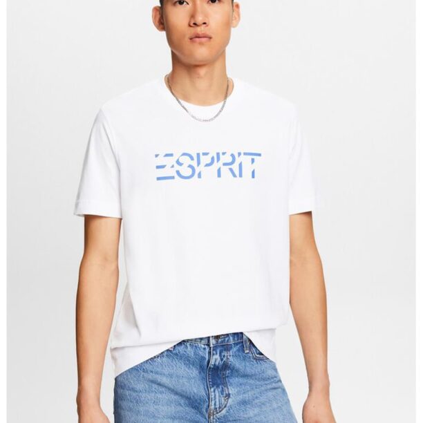 Памучна тениска с лого Esprit