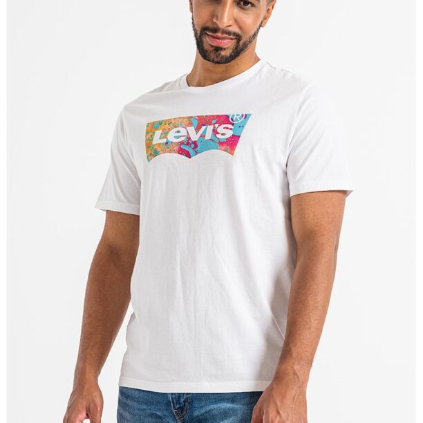 Памучна тениска с лого Levis