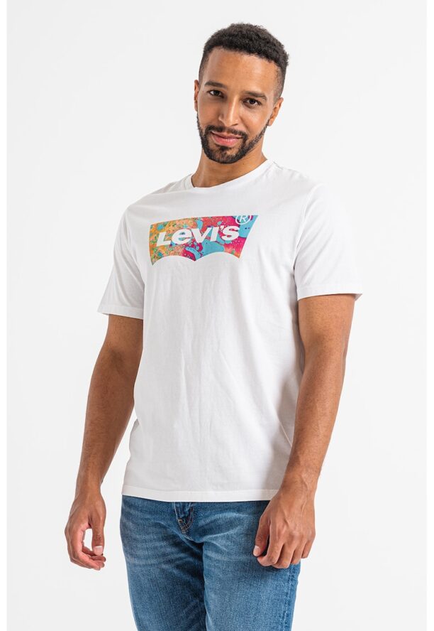 Памучна тениска с лого Levis