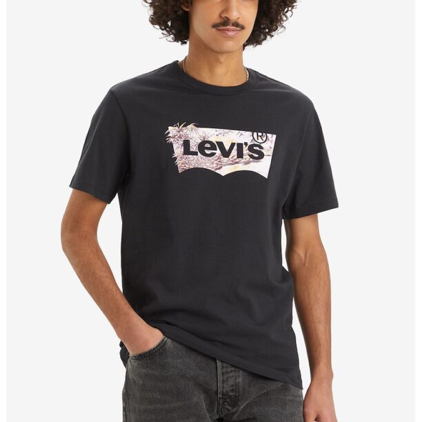 Памучна тениска с овално деколте Levis