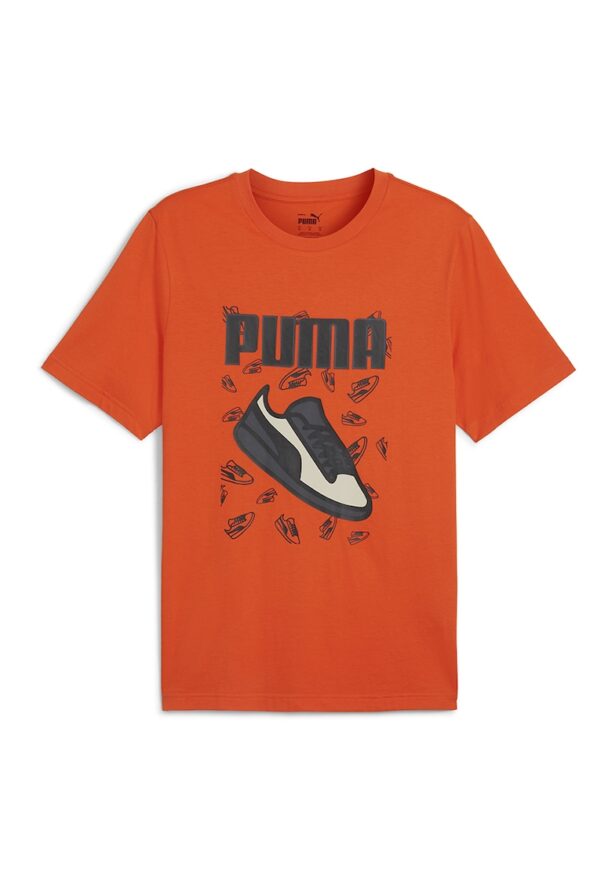 Памучна тениска с овално деколте Puma