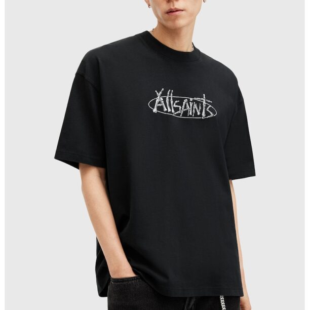 Памучна тениска с принт AllSaints