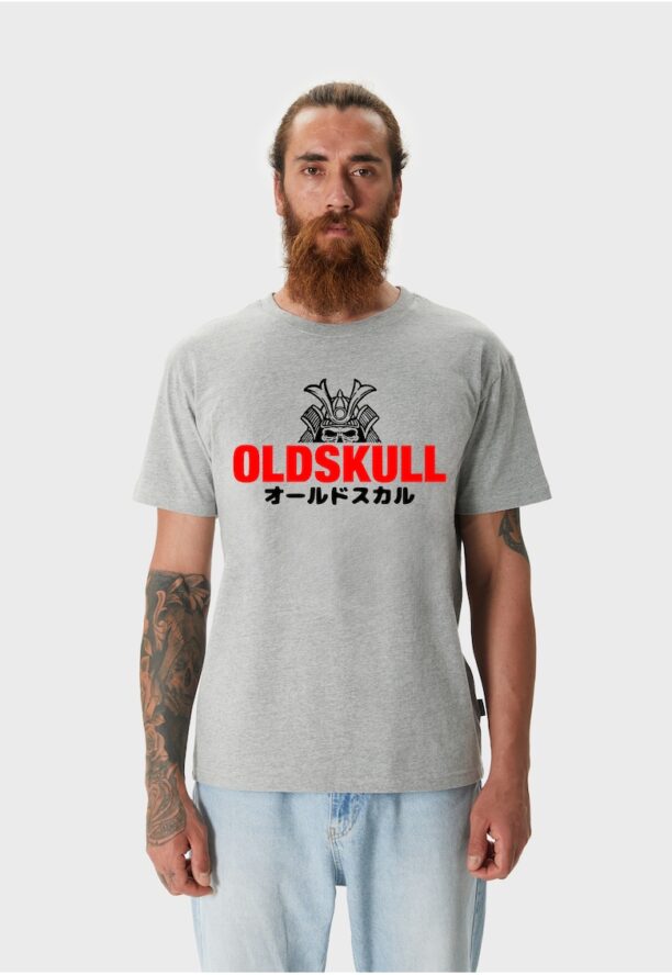 Памучна тениска с принт Oldskull