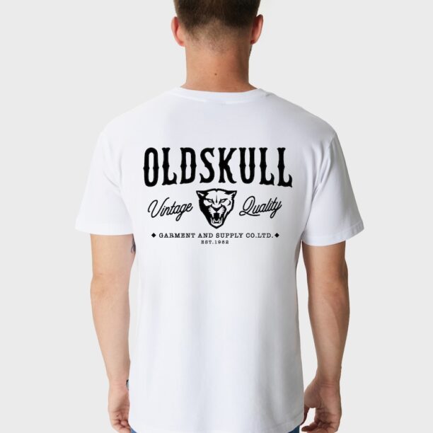 Памучна тениска с принт Oldskull