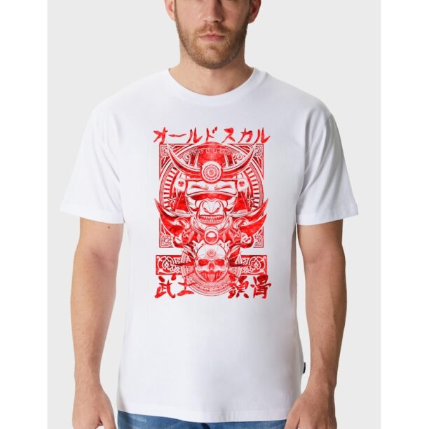 Памучна тениска с принт Samurai Oldskull