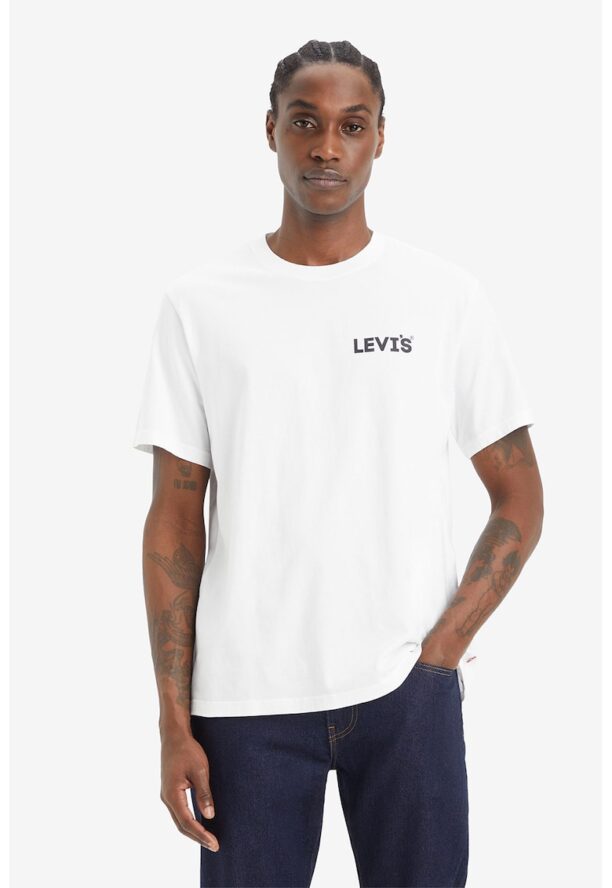 Памучна тениска със свободна кройка и лого Levis