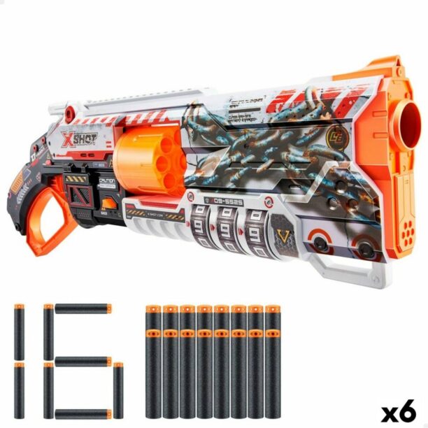 Пистолет за Дартс Zuru X-Shot Skins Lock Blaster 57 x 19 x 6 cm 6 броя