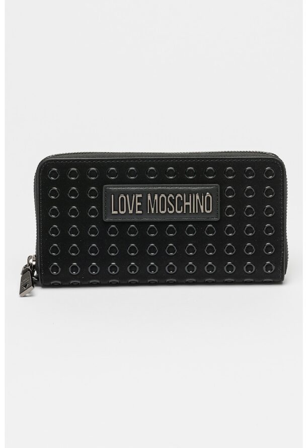 Портмоне от еко кожа с декоративни отвори Love Moschino