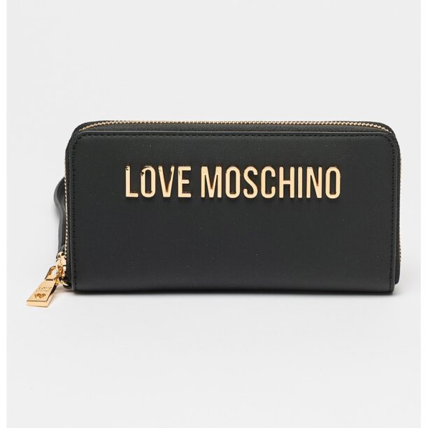 Портмоне от еко кожа с метално лого Love Moschino