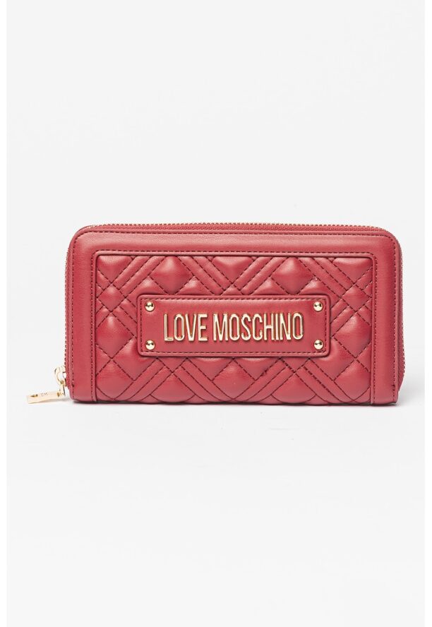 Портмоне от еко кожа с метално лого Love Moschino