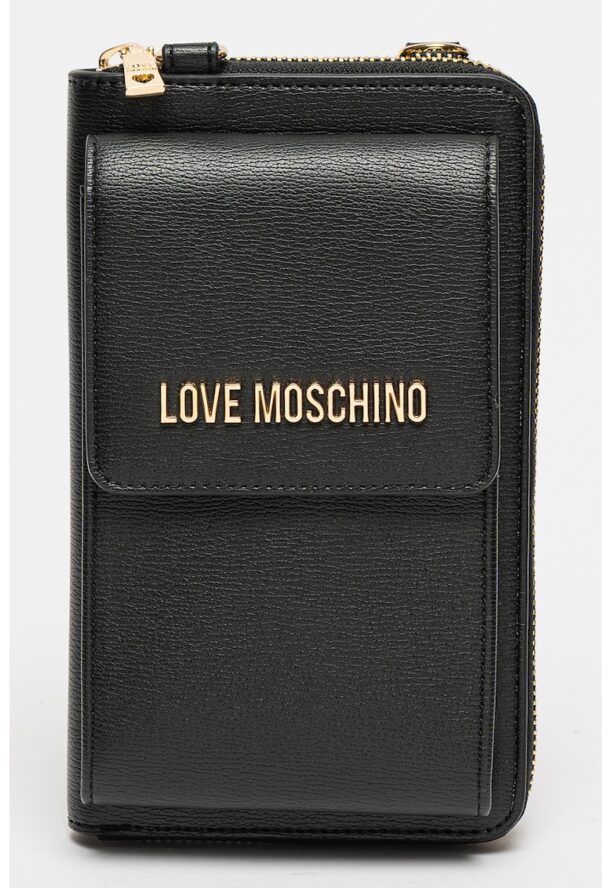 Портмоне от еко кожа с презрамка с верижка Love Moschino