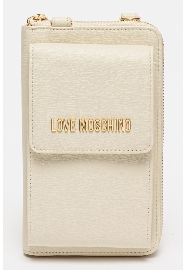 Портмоне от еко кожа с презрамка с верижка Love Moschino