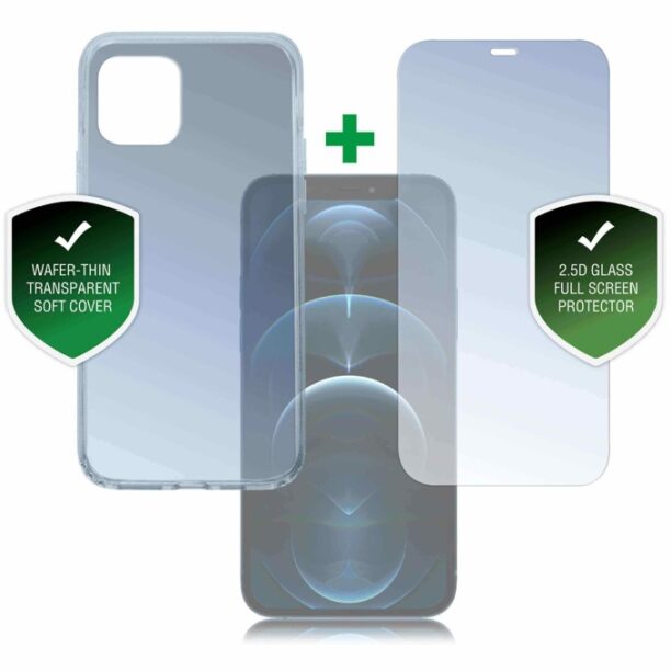 Протектор от закалено стъкло /Tempered Glass/ 4smarts 360° Protection Set за Apple iPhone 12 Pro Max цена