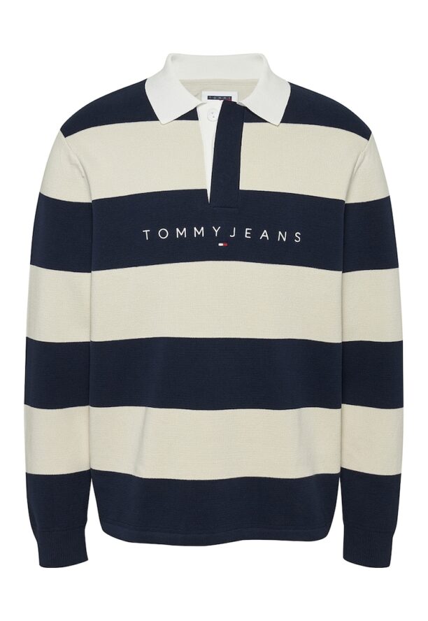 Пуловер от органичен памук на райе Tommy Jeans