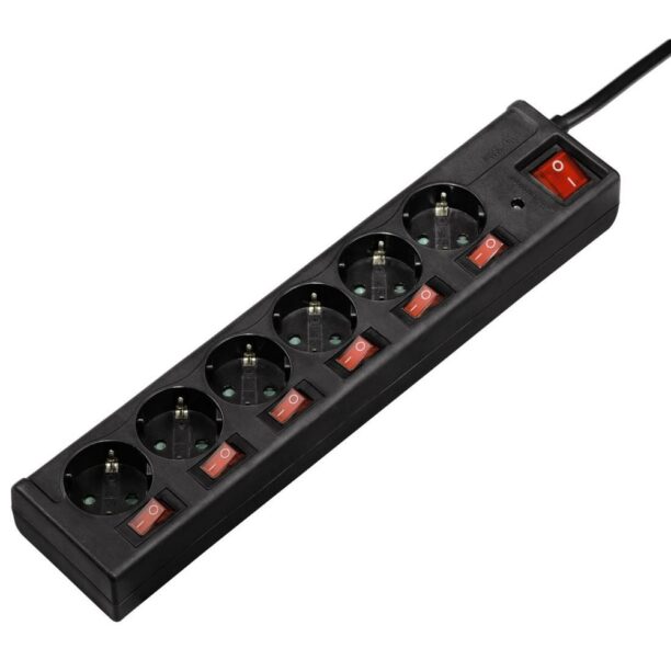 Разклонител HAMA 6-Way Power Strip individually