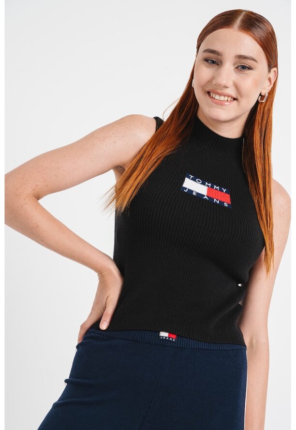 Рипсен топ с лого Tommy Jeans