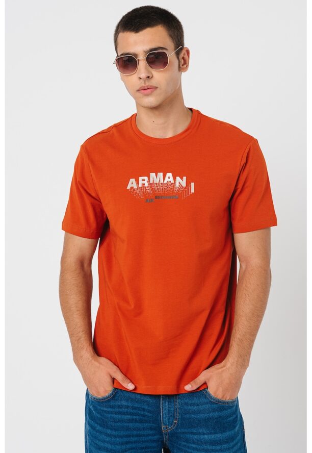 Слим тениска с лого ARMANI EXCHANGE