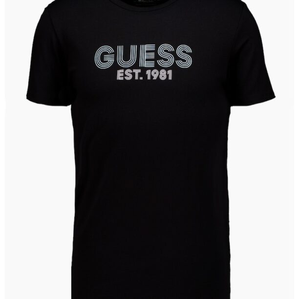 Слим тениска с лого GUESS