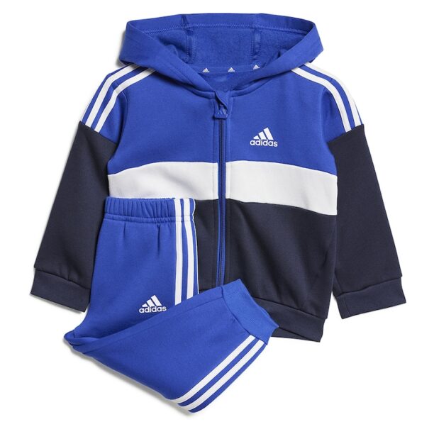 Спортен екип с качулка и цветен блок adidas Sportswear